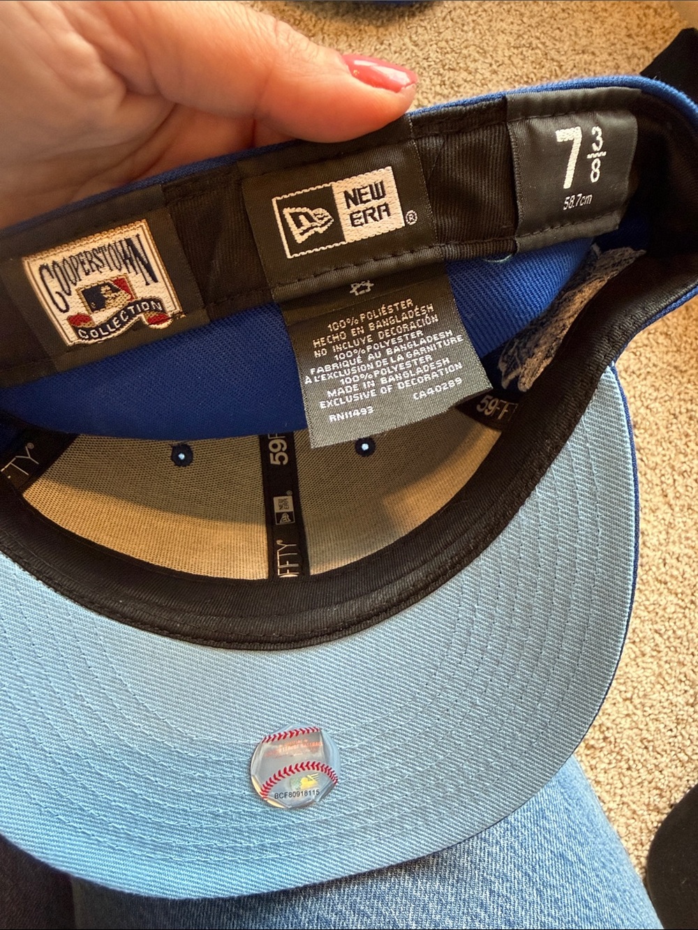 New Era 59FIFTY New York Yankees fitted cap royal blue - Picture 6 of 6